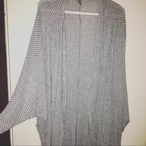 Gray “slouch” cardigan
